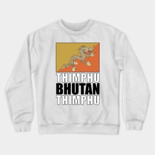 Flag of Bhutan Crewneck Sweatshirt